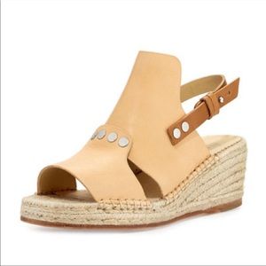 RAG & BONE Tan Sayre Ii Espadrille Wedges sz36.5